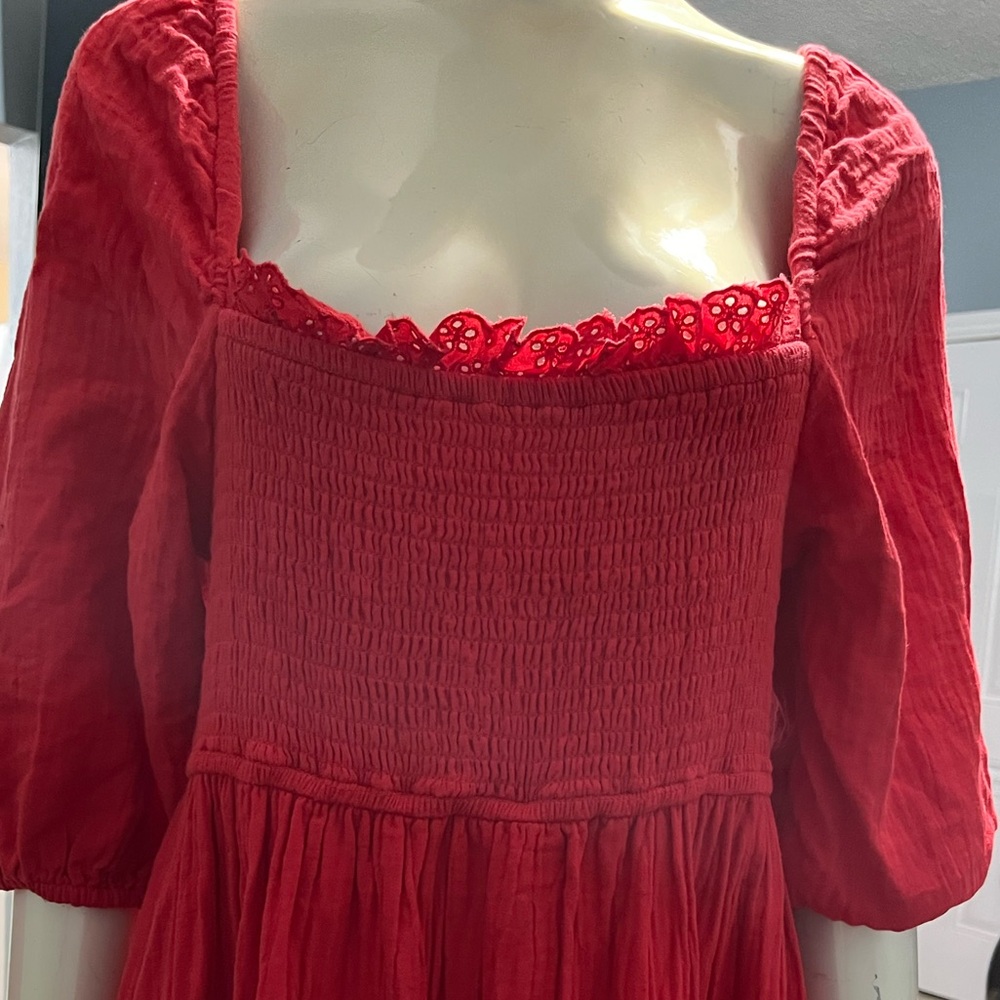 BILLABONG RED MAXI DRESS - Picture 4 of 7